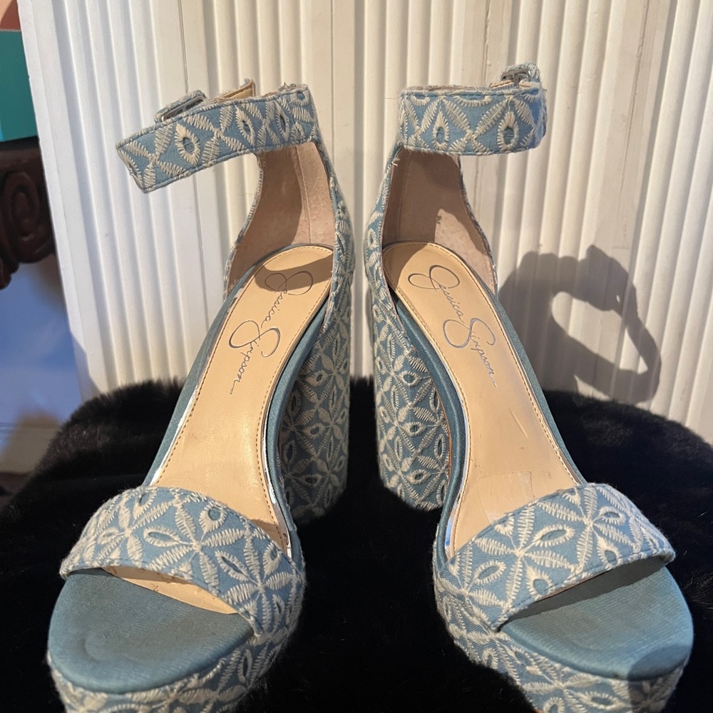 Jessica Simpson Blue Denim Shoes